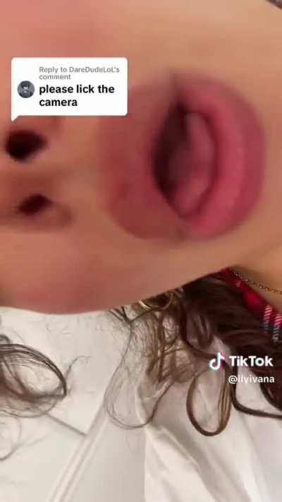 She is sooooooo ready to have some fun taste in her mouth!!