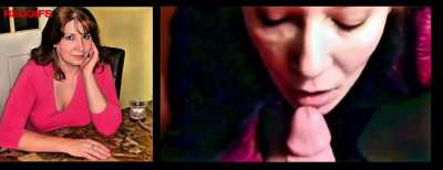 Sucking his cock and taking a messy facial!