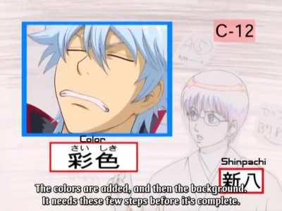 Gintoki complaining about staff not being to finish the episode before airing it [Gintama]
