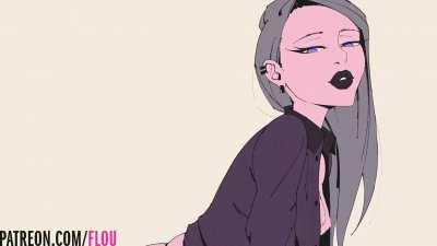 Testing out her new toy