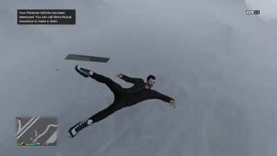 Me and my friends on the back of a bombushka trying to shoot down a titan before it hits us