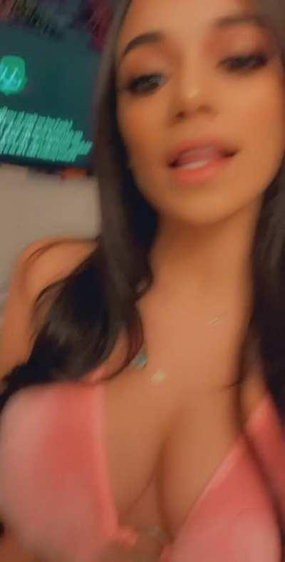 Savannah Sixx Popping Out Her Tit