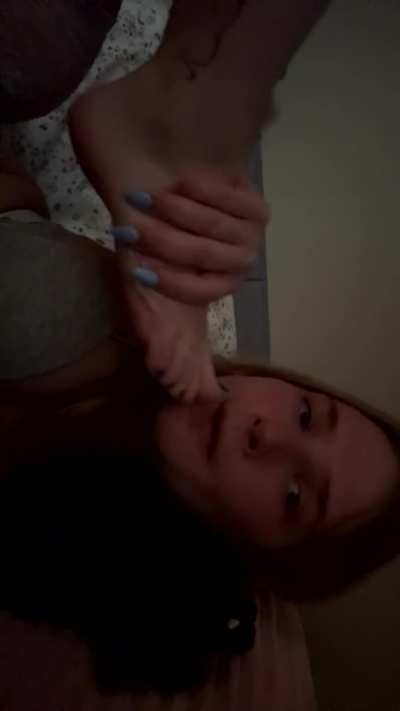 I love to lick my cute feet!