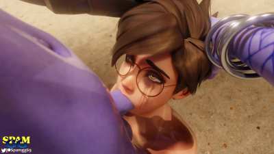 Futanari beach blowjob