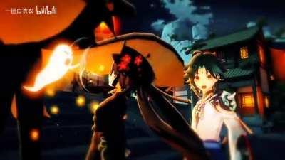 They were shocked when Zhongli's burst out 💀