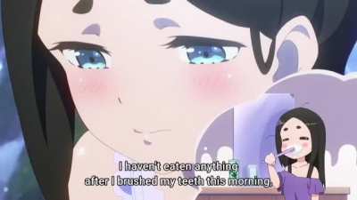 sit on top and spit scene in anime