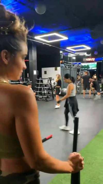 Sensual Sommer Ray Working Out and Being a Tease. Her Ass and Legs are Just Fucking Incredible.