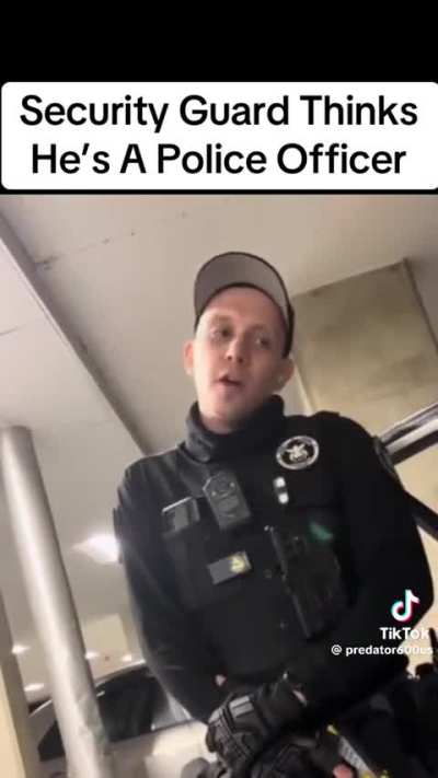 Power tripping security guard thinks he’s a cop 