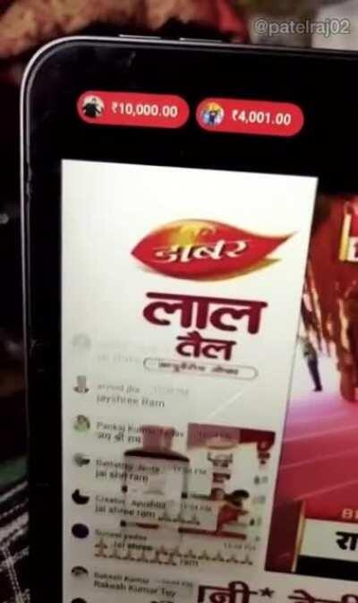 Tel laga lo dabur ka naam mita do babar ka xdd