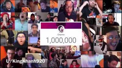 Everybody when Charmx hit a million subscribers