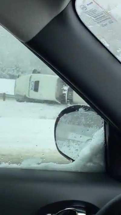 Off I-5 - Semis and cars stranded all over. Be careful!!