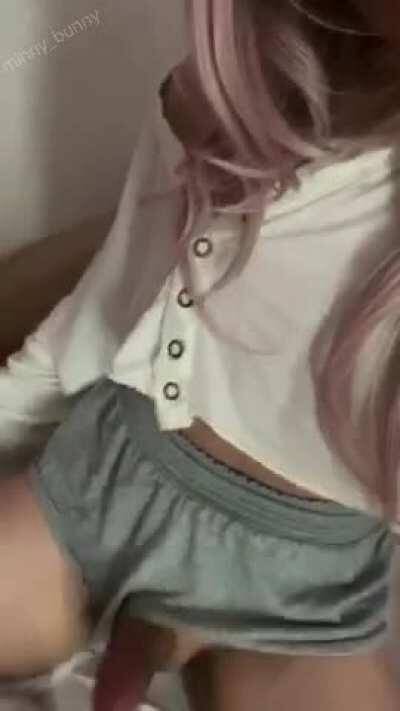 can I bounce on you like this?! 🥺👉🏻👈🏻💕🌸🦋