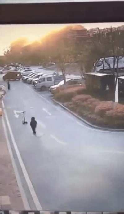 Who lets their kid play in the road?!