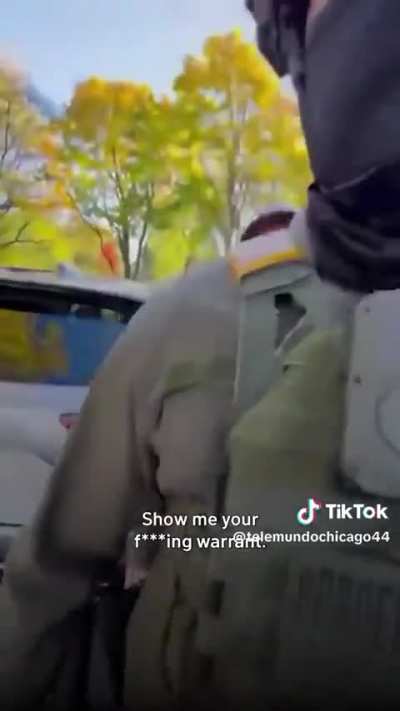 ICE agents stopped a US citizen driving to work in Rogers Park Chicago, kidnapping and disappearing his uncle without a warrant or any legal reasoning.