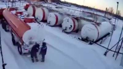 What could go wrong checking a full tanker with a lighter?