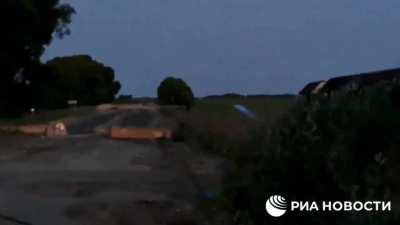 ru pov: Russian strike against Ukrainian field fortification - according to Russian ministry of defense - Kupianks