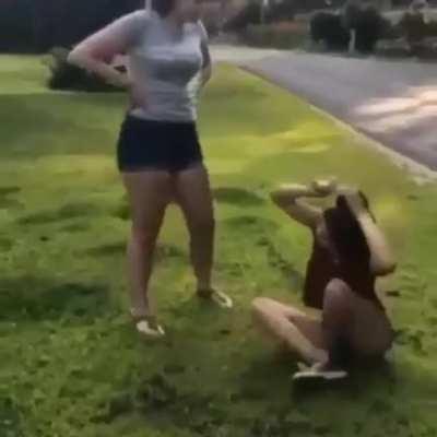 She simply beat her ass.. and laughed at her