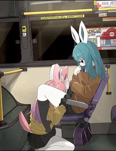 Sylveon and Glaceon Train Ride (doremifaso64)