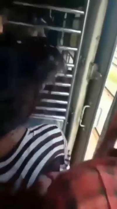 High fiving an incoming train with your face