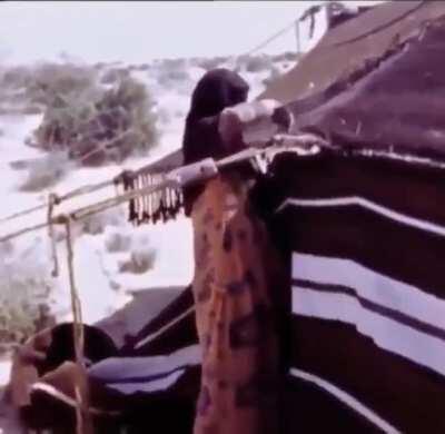 Bedouins in Arabia [Colorization]