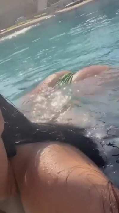 ass up in the pool