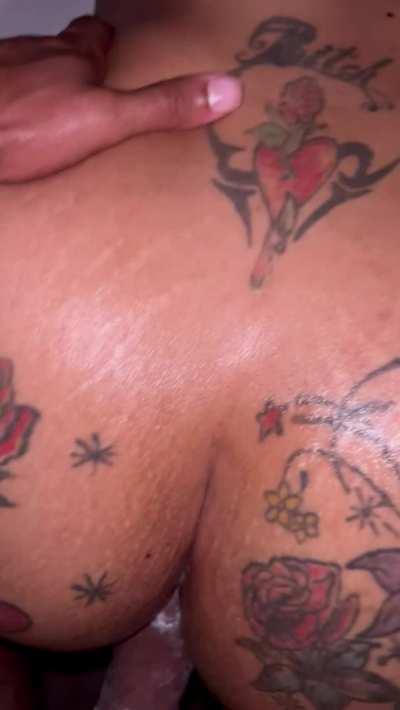 Big booty anal cumshot