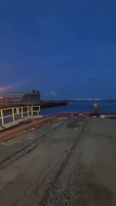 Strange lights seen over Boston, 2020.