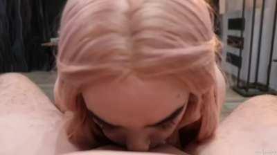 She finished him in her throat