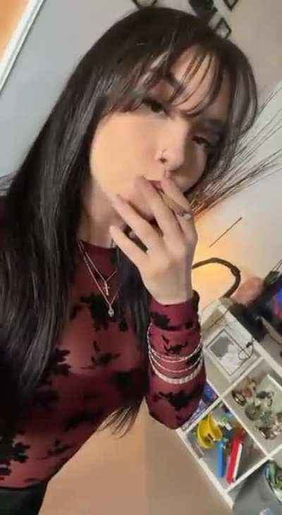 A little clip of me smoking cannabis mixed with tobacco.