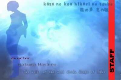Literally just the Persona 3 ending credits.