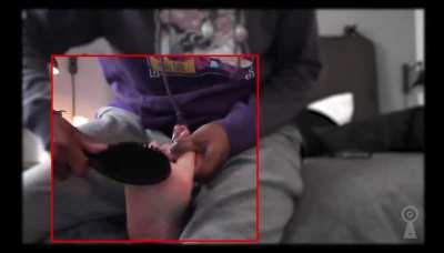 Amazon has her size 13 feet tickled