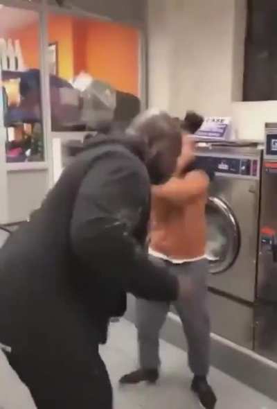 Never be able to show his face in the laundromat again.