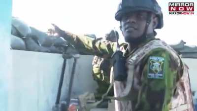 Kenyans repelling an attack on a police station in Haiti