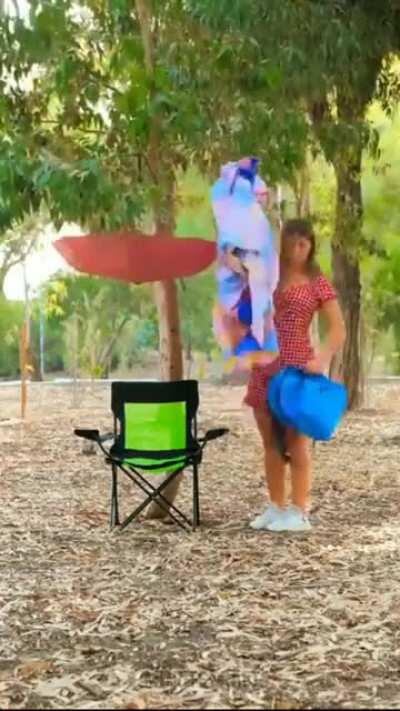 No toilets around? Just shit in the park while kids watch!