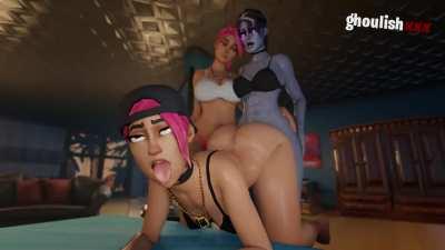 Brite,Beach and Futa Dark Bomber Part 2 (Ghoulishxxx) [Fortnite]