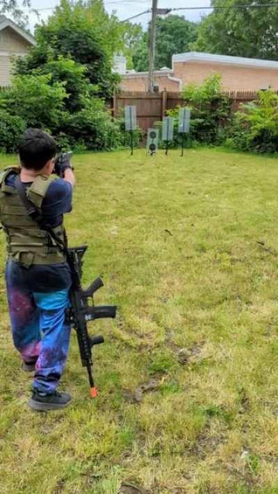 Getting in those good reps in preparation for our first Mil-Sim event.