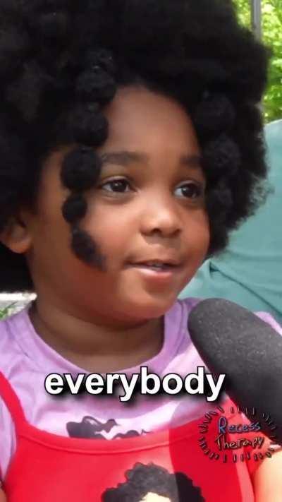 She is only 6yo and so we'll spoken.  We can learn a thing or two from her.