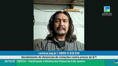 Preso no 8/1, Eric reclama de superlotação, má alimentação e falta de atendimento médico em presídio