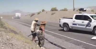 And then after blocking the highway for hours the environmental protesters of fossil fuels got into their cars and drove home.