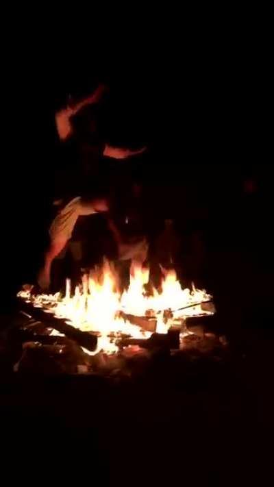 Accidental self-immolation