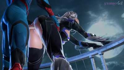 Black Cat x Spider-Man (yume4d)