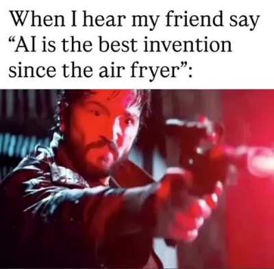 This is an anti-AI space, and don’t you dare besmirch the air fryer