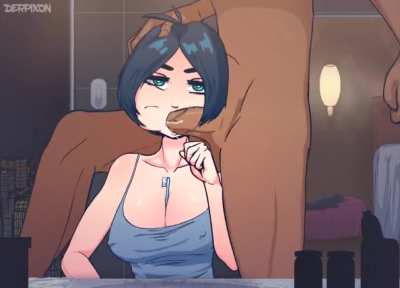 Time stop oral creampie.