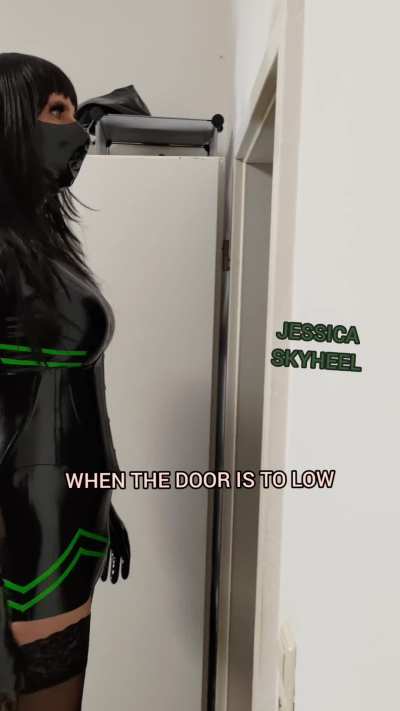 Wearing my latexdress