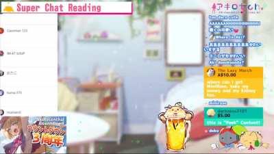 Aki just being cute with her model and plays a game with chat. Can you spot smol Aki?