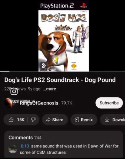 The soundtrack creepy