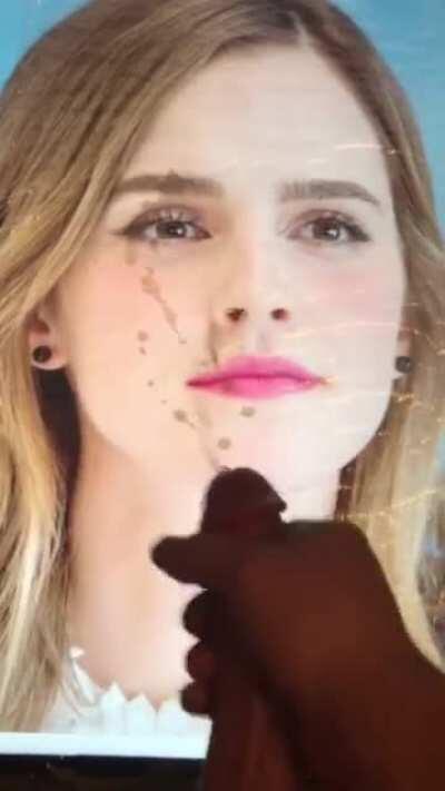 my bud jerkin his big hard cock 2 Emma Watson - and huge cum tribute - If u want 2 b fed celebs and porn and show off jerkin over them on a second screen - public or private sessions - add hertsgirls on k1k - second screen required