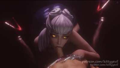 Evelynn blowjob (kittyyevil)