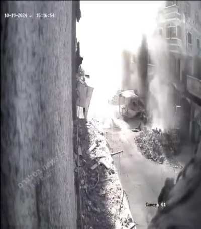 Ambulance in Gaza hit by militant planted IED (?)  10.19.24