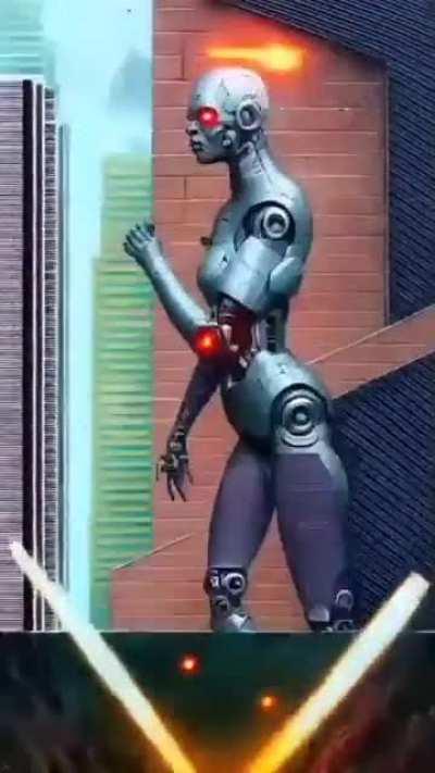 Uma IA gerando imagens a partir de 'Evolução Humana' e usando os resultados para continuar a linha de raciocínio